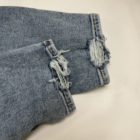 Abercrombie & Fitch Size 32 14 R Super Skinny Ankle High Rise Criss Cross Jeans - Picture 11 of 12